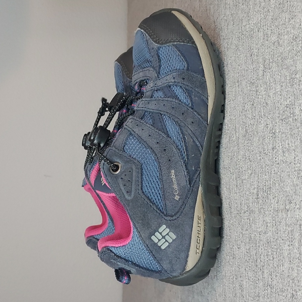 Columbia Blue Pink Kids Redmond Waterproof Athletic Outdoor Shoes Size 1